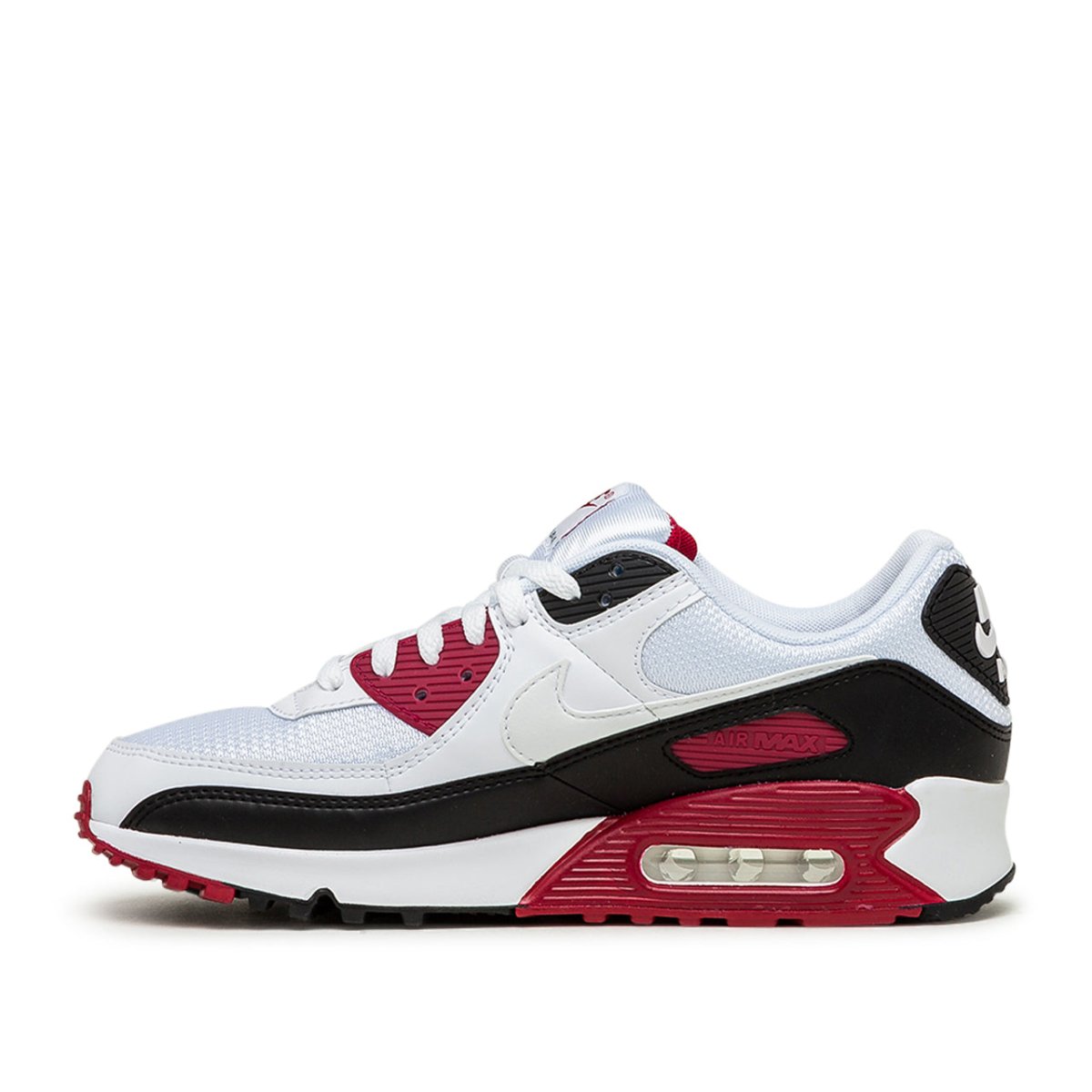Nike Air Max 90 (Weiß / Schwarz / Bordeaux) - Allike Store