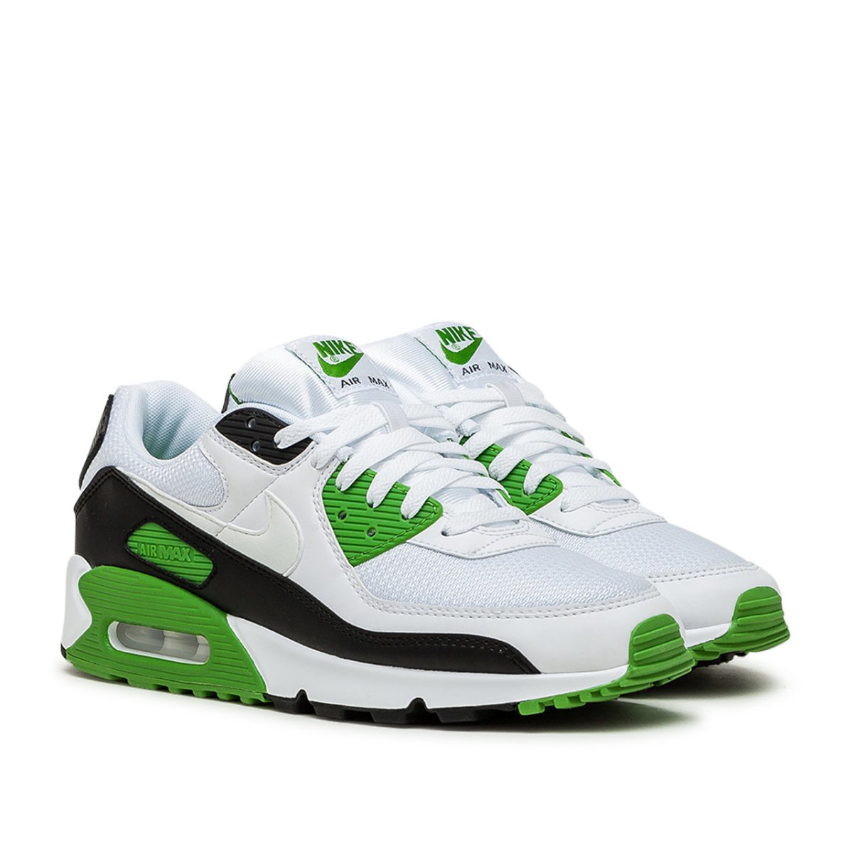 Nike Air Max 90 (Weiß / Schwarz / Grün) - Allike Store
