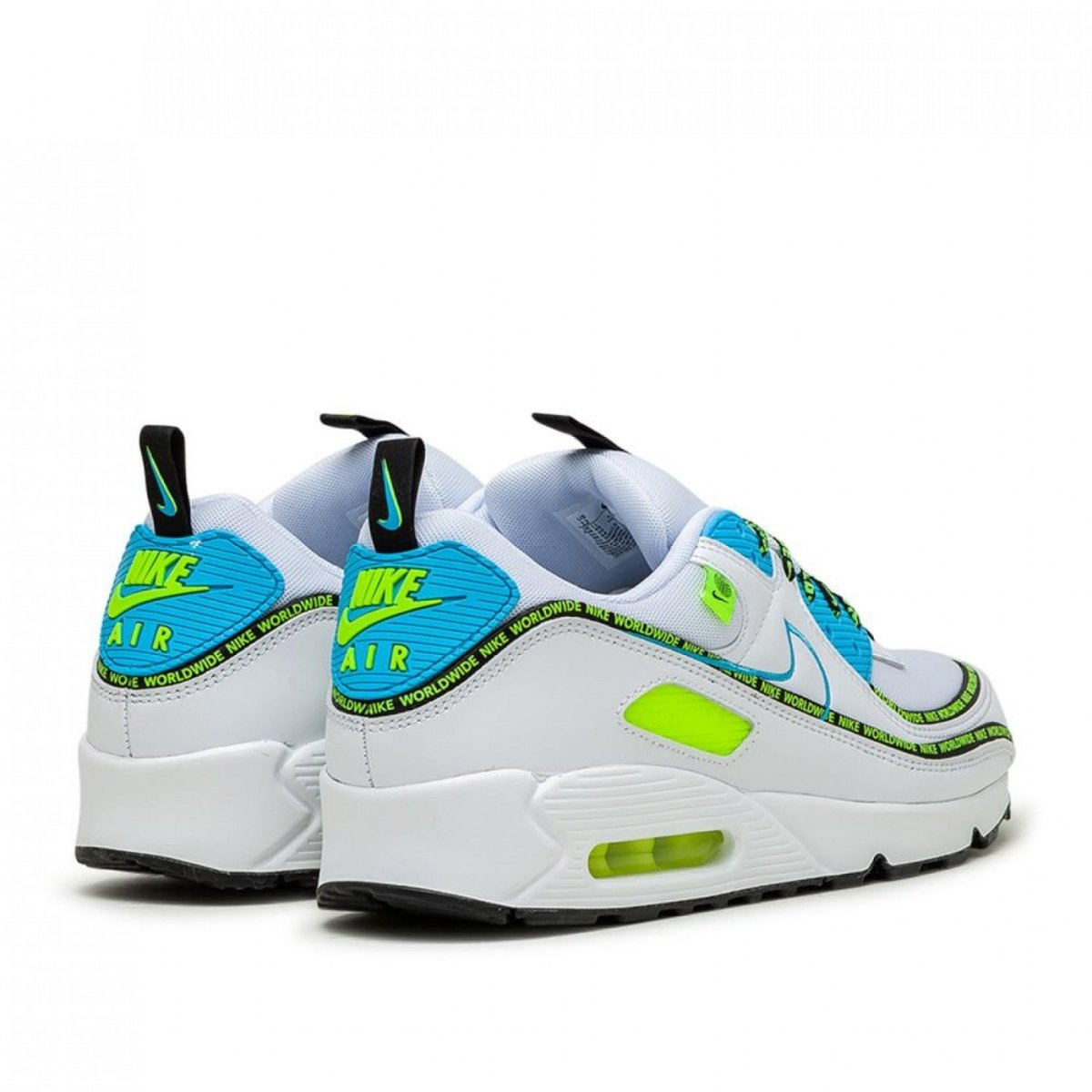 Nike Air Max 90 'Worldwide Pack' (Weiß / Blau / Gelb) - Allike Store