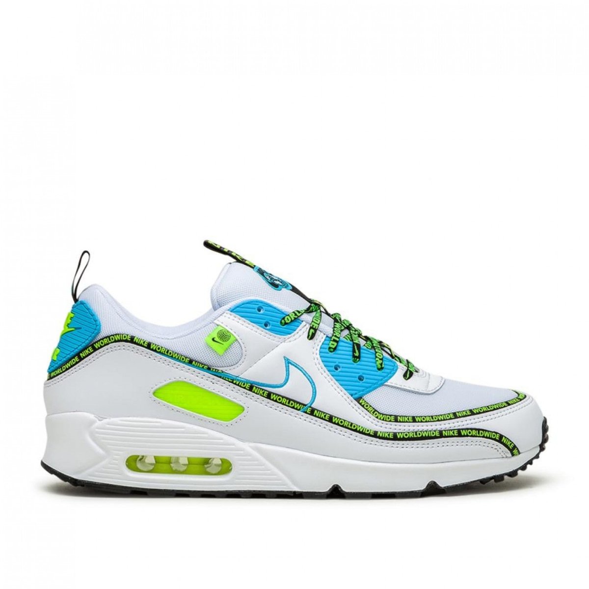 Nike Air Max 90 'Worldwide Pack' (Weiß / Blau / Gelb)  - Allike Store