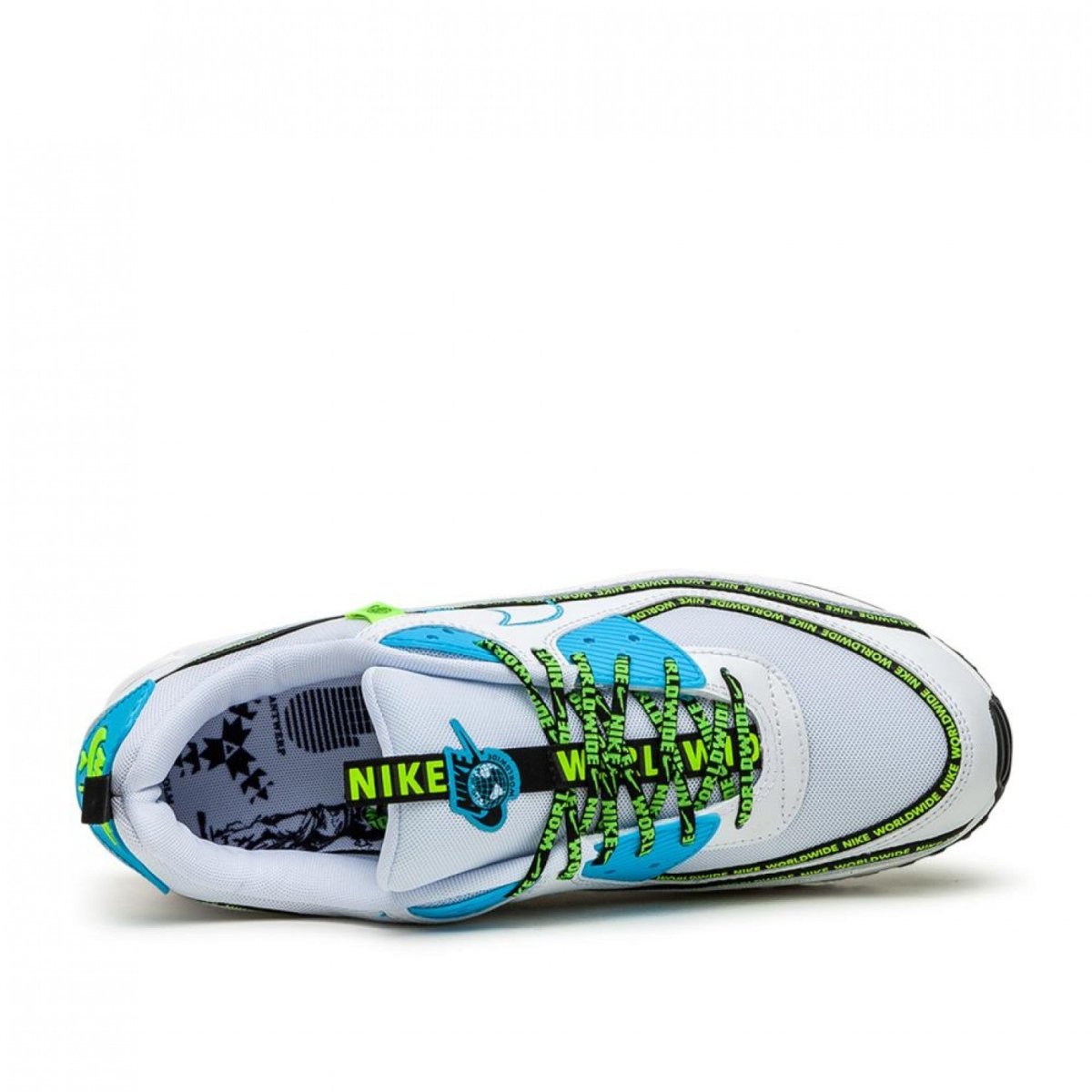 Nike Air Max 90 'Worldwide Pack' (Weiß / Blau / Gelb) - Allike Store