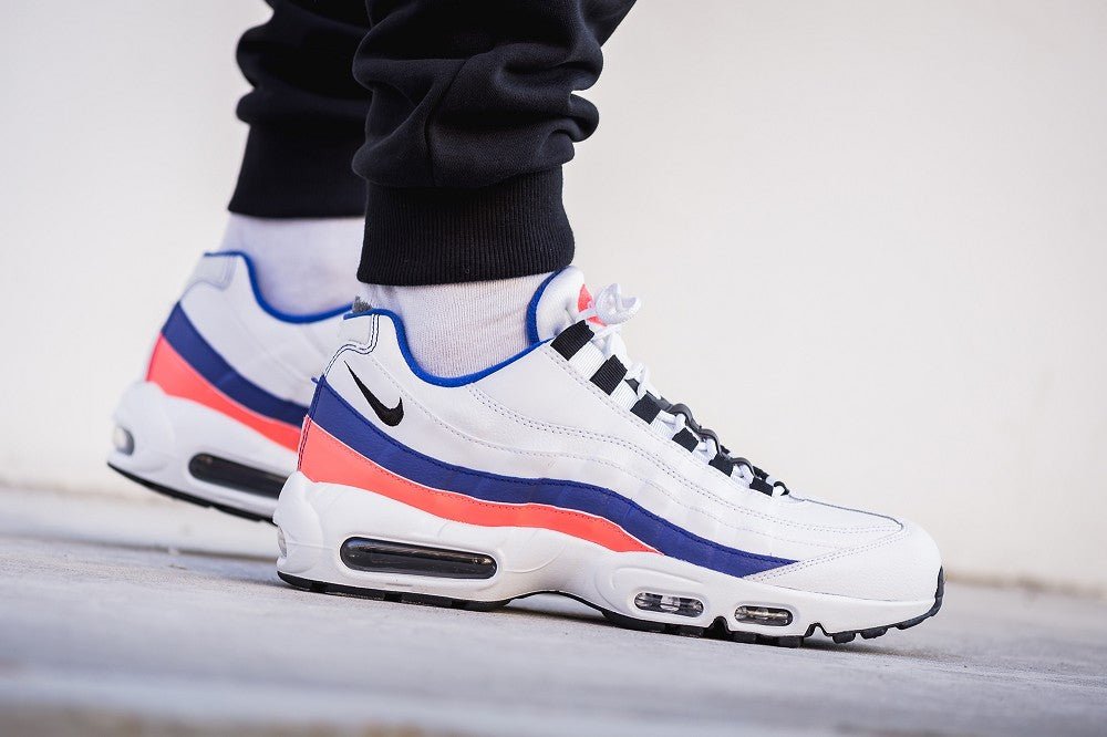 Nike Air Max 95 'Essential' (Weiß / Rot / Dunkelblau) - Allike Store