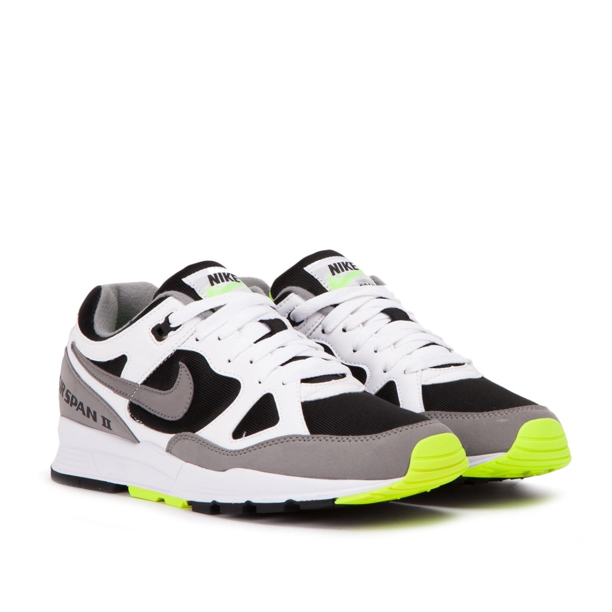 Nike Air Span II (Weiß / Grau / Neongelb) - Allike Store