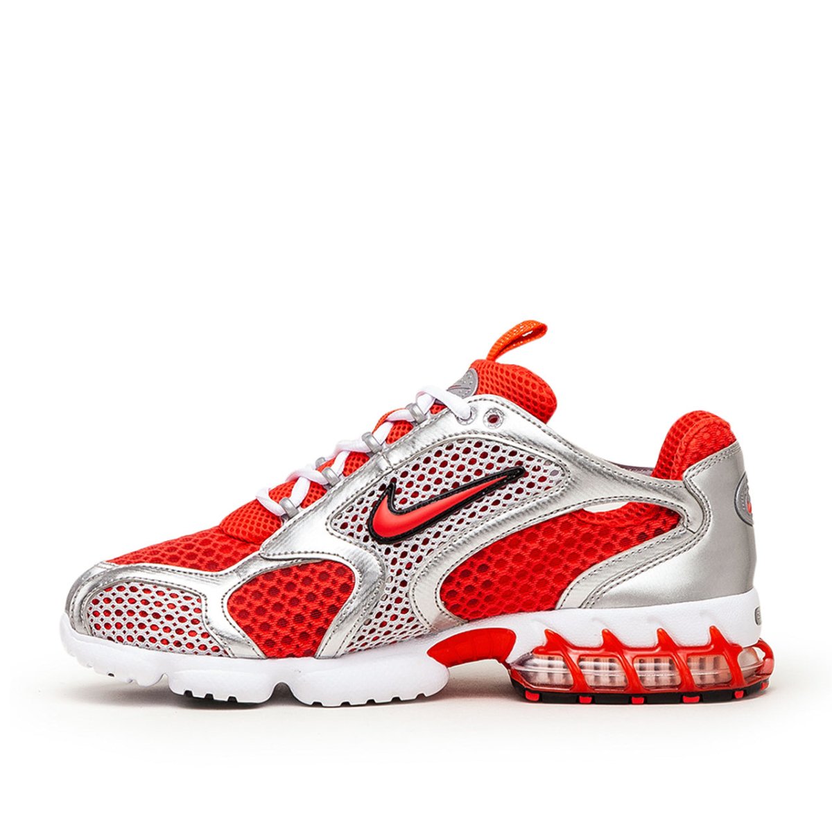 Nike Air Zoom Spiridon Cage 2 (Rot / Weiß / Silber) - Allike Store