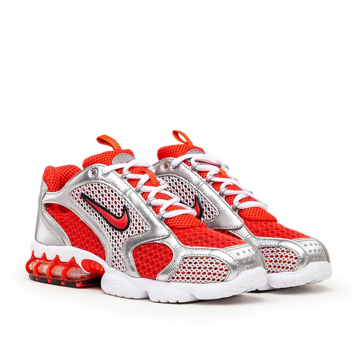 Nike Air Zoom Spiridon Cage 2 (Rot / Weiß / Silber) - Allike Store
