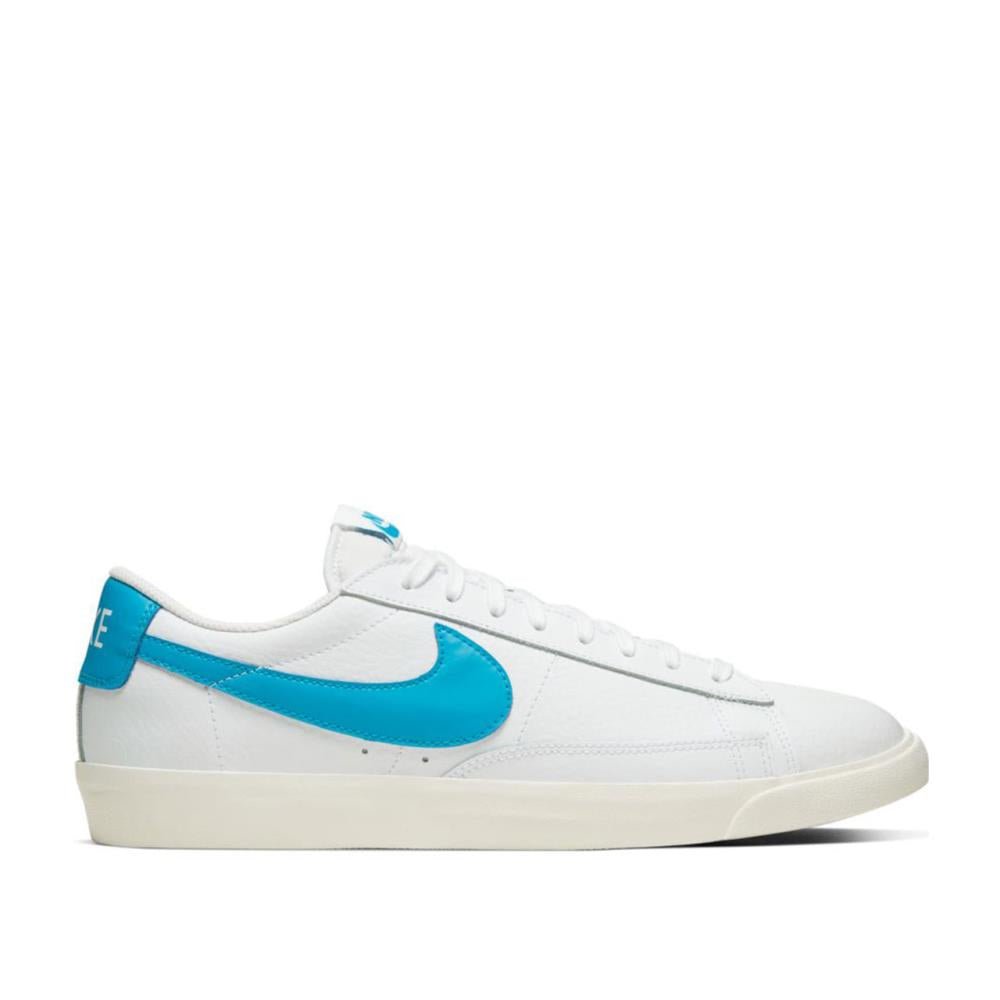 Nike Blazer Low Leather (Weiß / Hellblau) - Allike Store