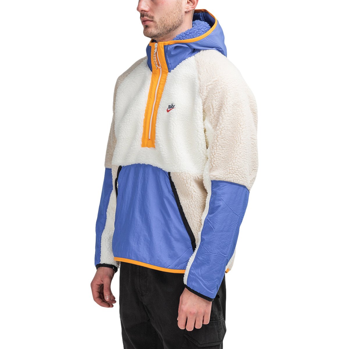 Nike Fleece Anorak (Beige / Blau) - Allike Store