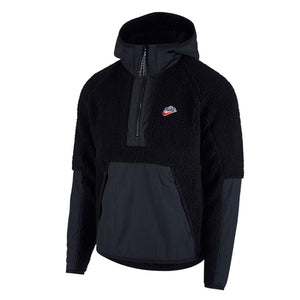 Nike Fleece Anorak (Schwarz) - Allike Store