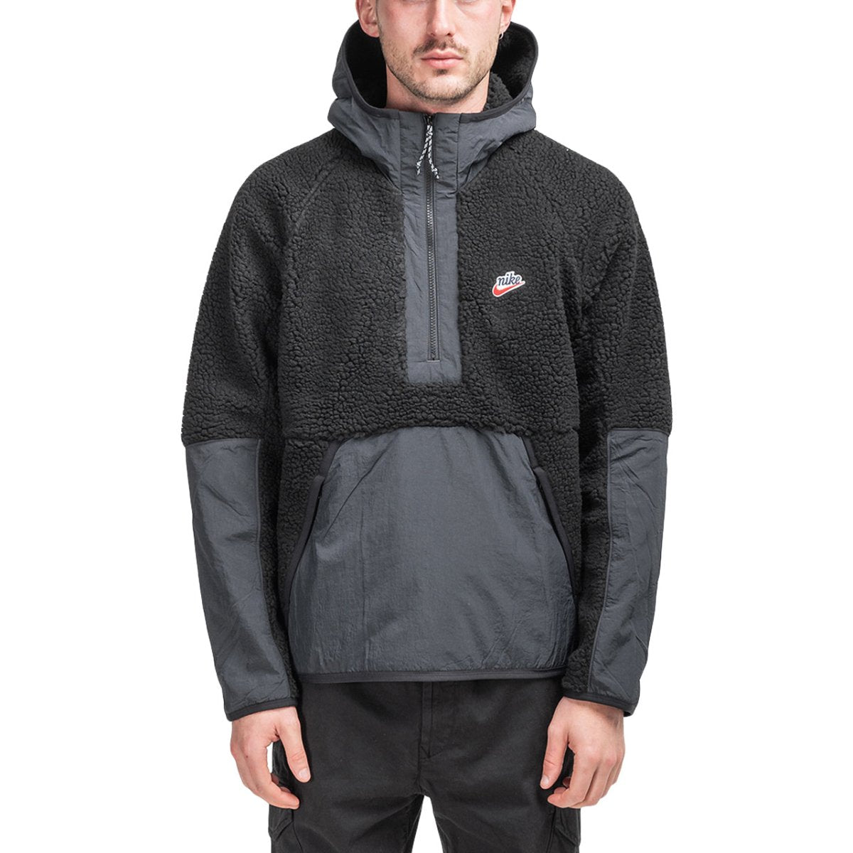Nike Fleece Anorak (Schwarz) - Allike Store