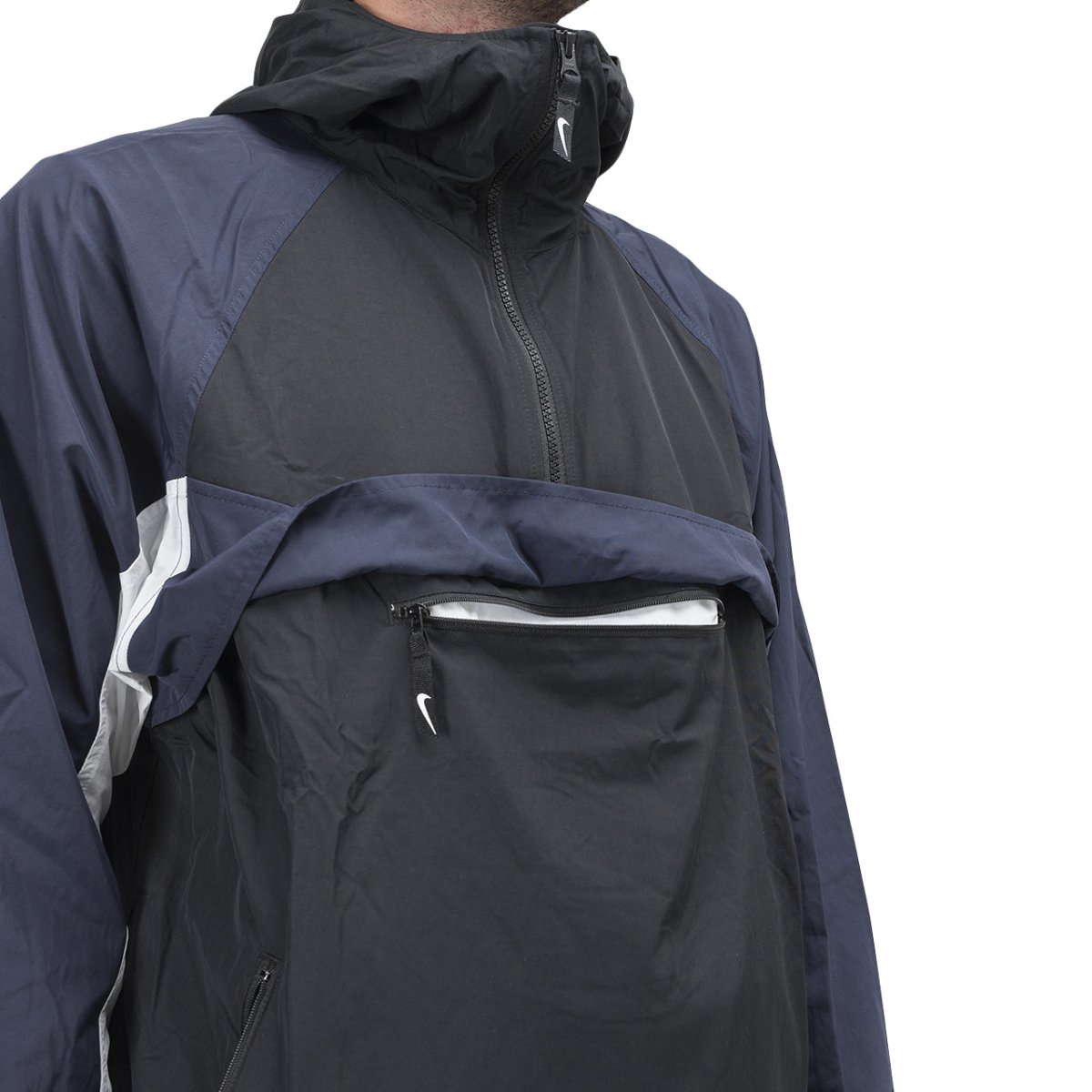 Nike Hooded Woven Jacket (Schwarz / Navy)  - Allike Store