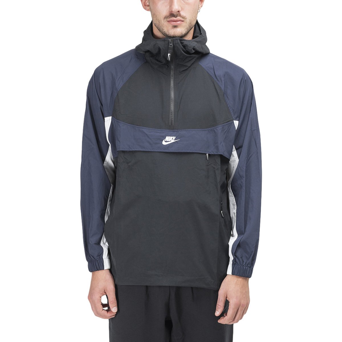 Nike Hooded Woven Jacket (Schwarz / Navy) - Allike Store