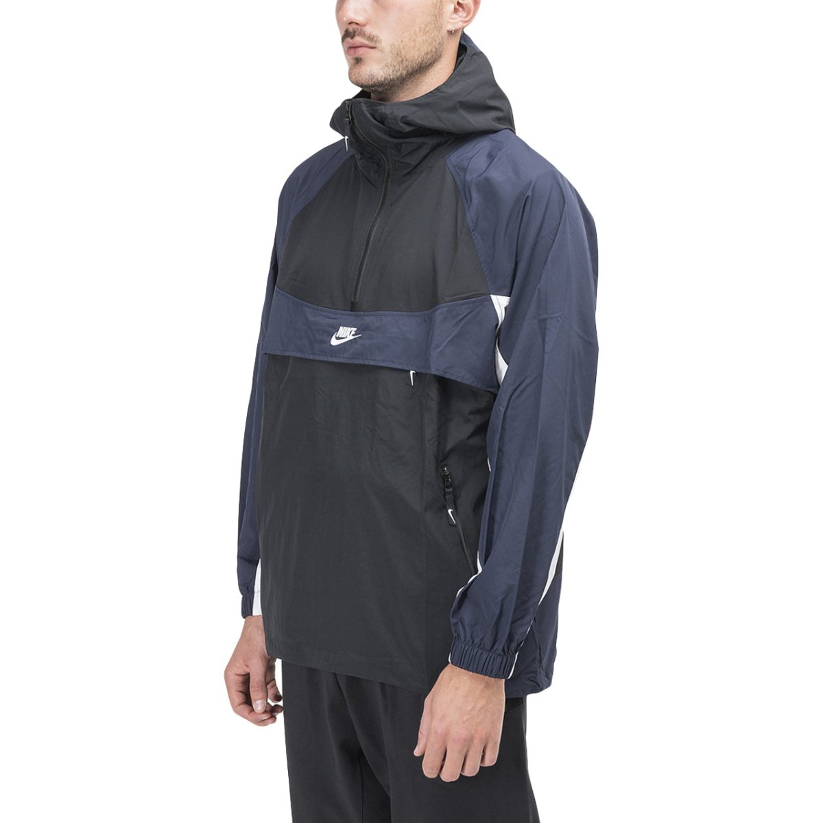 Nike Hooded Woven Jacket (Schwarz / Navy) - Allike Store
