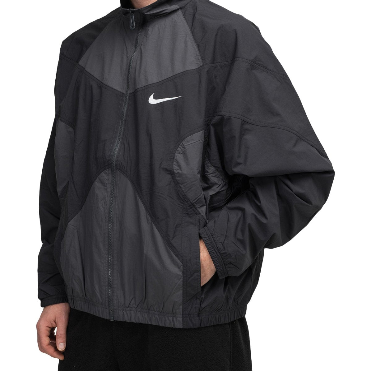 Nike NSW Re-Issue Woven Jacket (Schwarz / Anthrazit)  - Allike Store