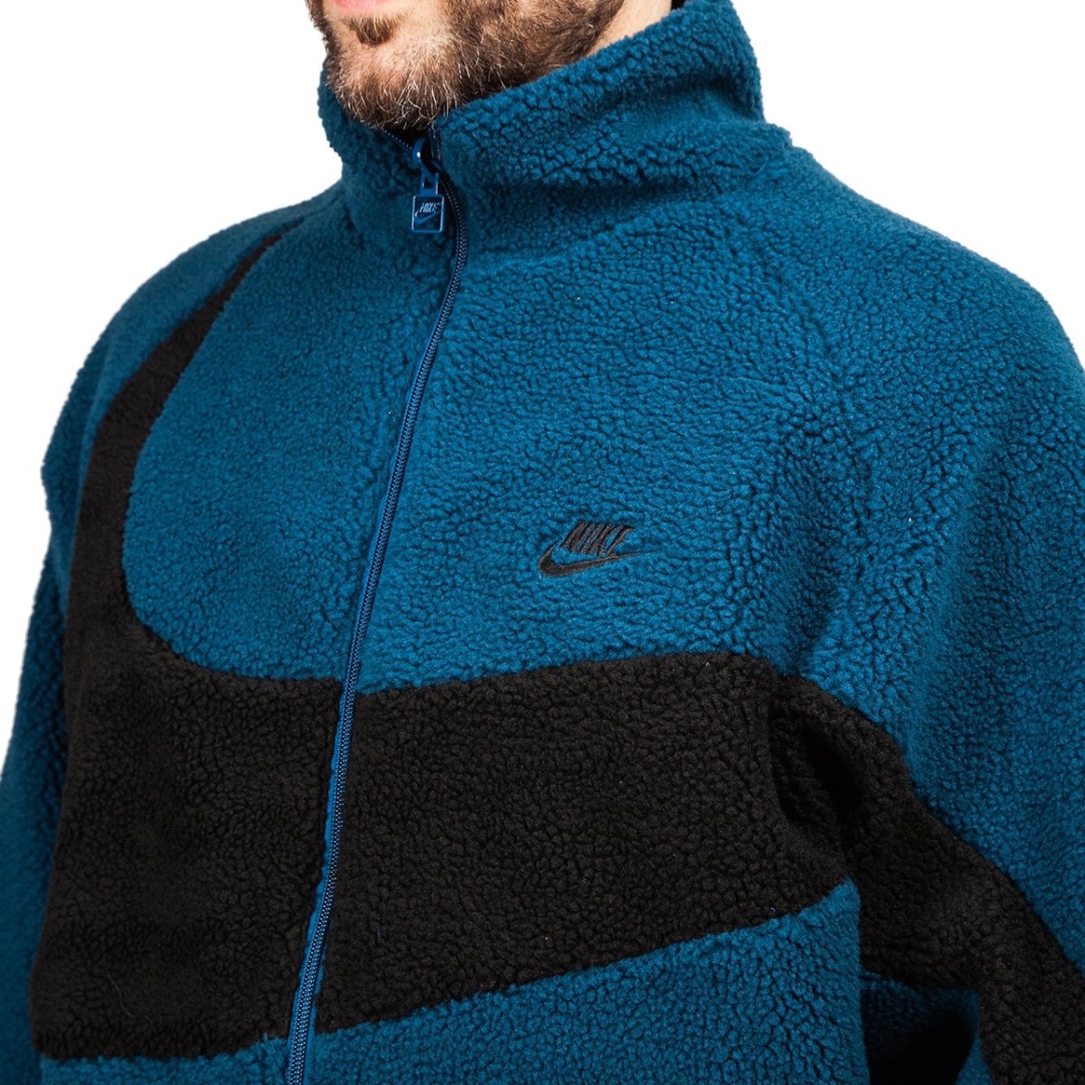 Nike NSW Reversible Swoosh Fullzip (Blau / Schwarz) - Allike Store