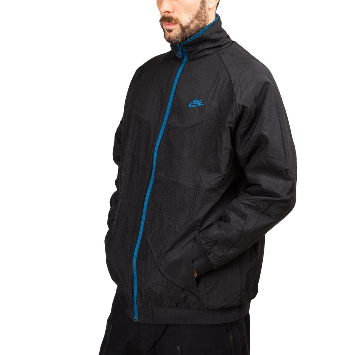 Nike NSW Reversible Swoosh Fullzip (Blau / Schwarz) - Allike Store