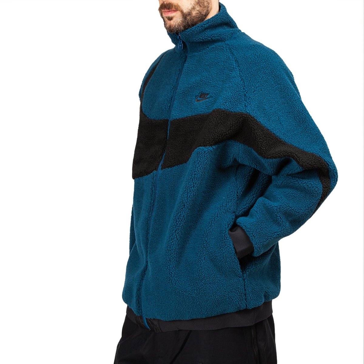 Nike NSW Reversible Swoosh Fullzip (Blau / Schwarz) - Allike Store