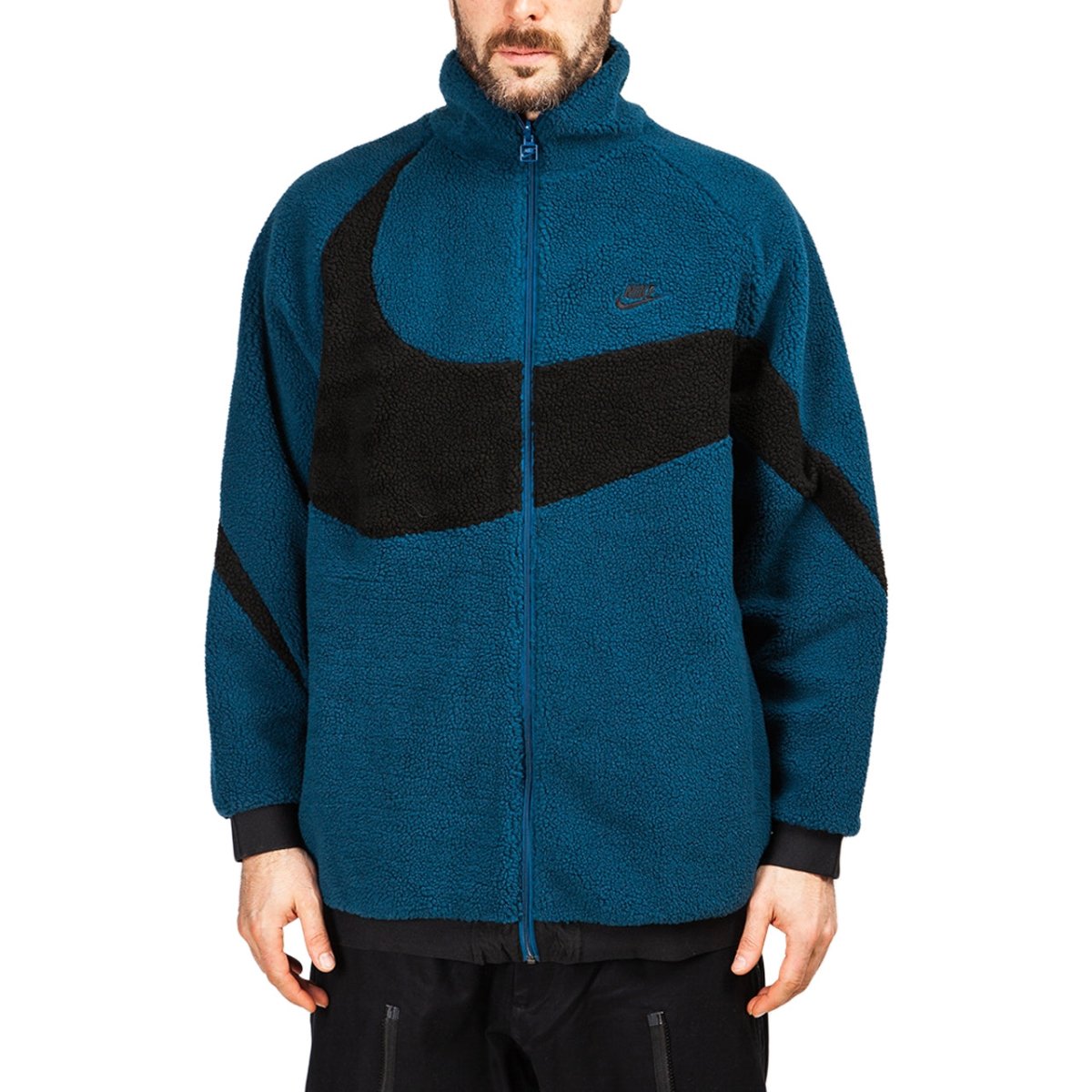 Nike NSW Reversible Swoosh Fullzip (Blau / Schwarz) - Allike Store