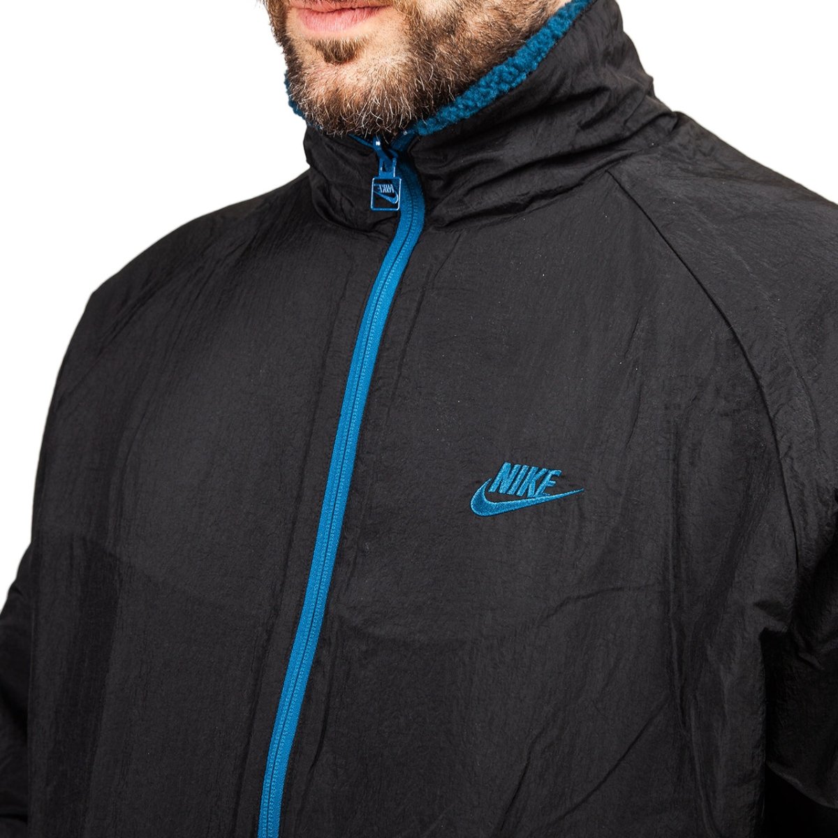 Nike NSW Reversible Swoosh Fullzip (Blau / Schwarz) - Allike Store