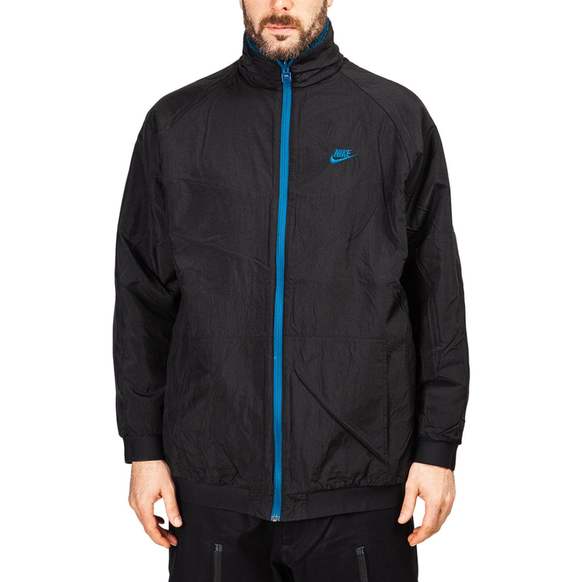 Nike NSW Reversible Swoosh Fullzip (Blau / Schwarz) - Allike Store