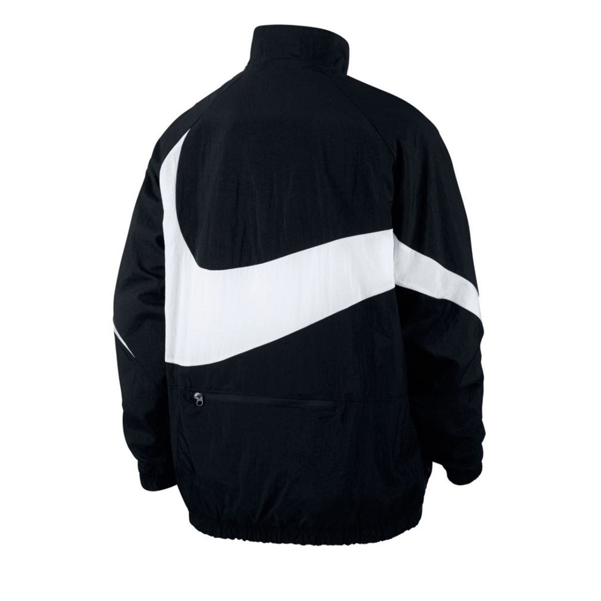Nike NSW Swoosh Woven Halfzip Jacket (Schwarz / Weiß) - Allike Store