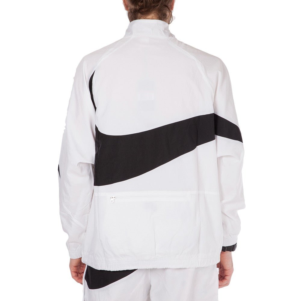 Nike NSW Swoosh Woven Halfzip Jacket (Weiß / Schwarz) - Allike Store