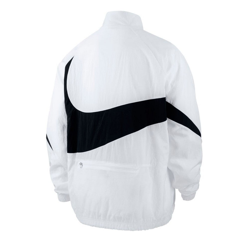 Nike NSW Swoosh Woven Halfzip Jacket (Weiß / Schwarz) - Allike Store