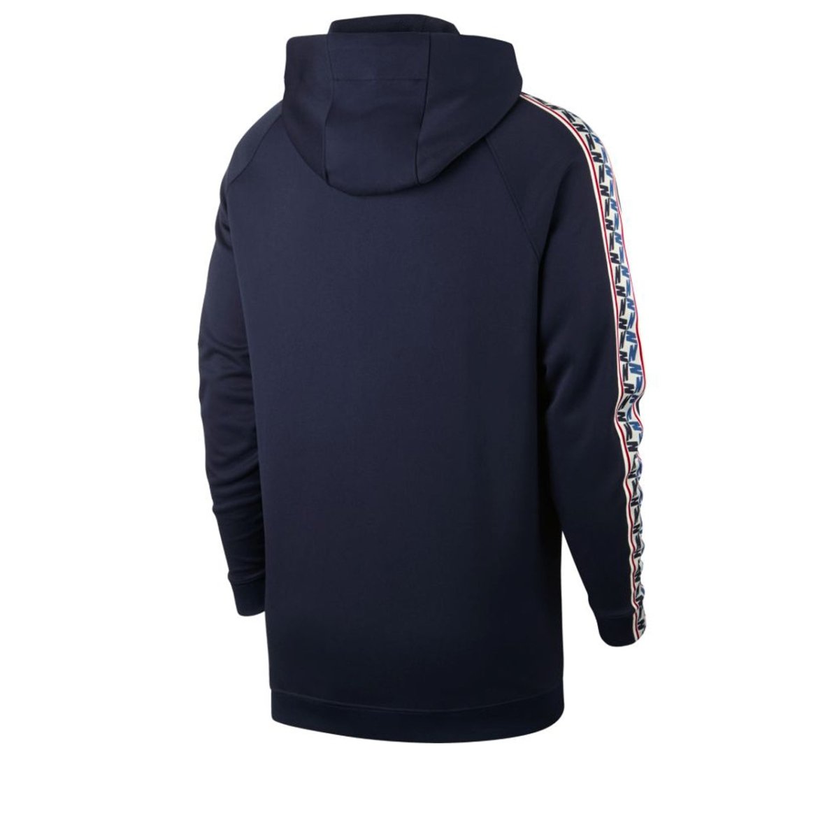 Nike NSW Taped Half Zip Hooded Poly (Dunkelblau / Weiß)  - Allike Store