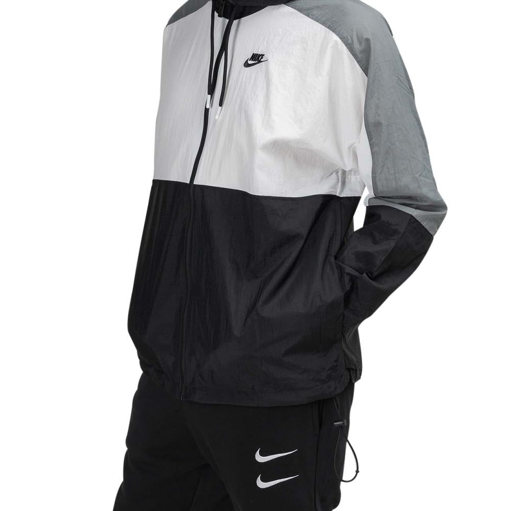 Nike Retro Woven Jacket (Schwarz / Weiß / Grau) - Allike Store