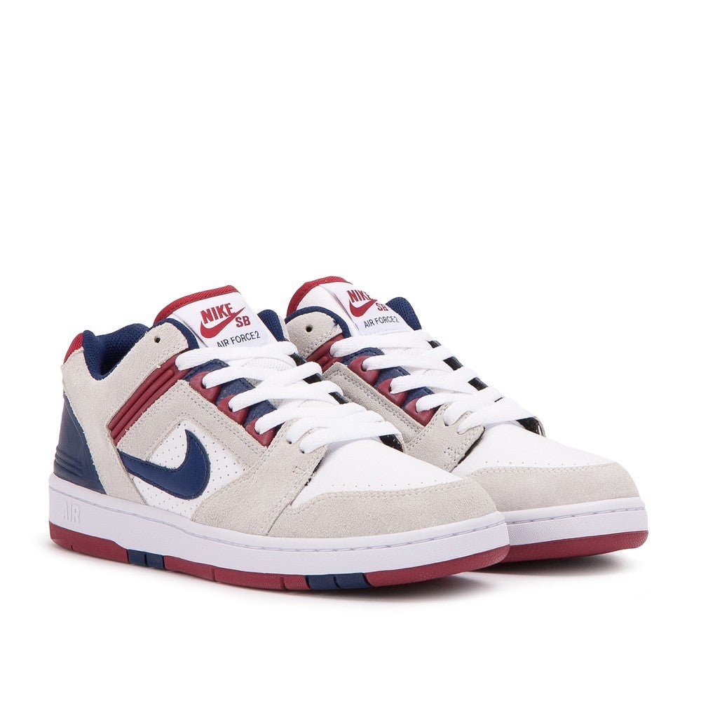 Blue Air Force Shoes All White NIKE SB AIR FORCE LOW “NEBULA BLUE