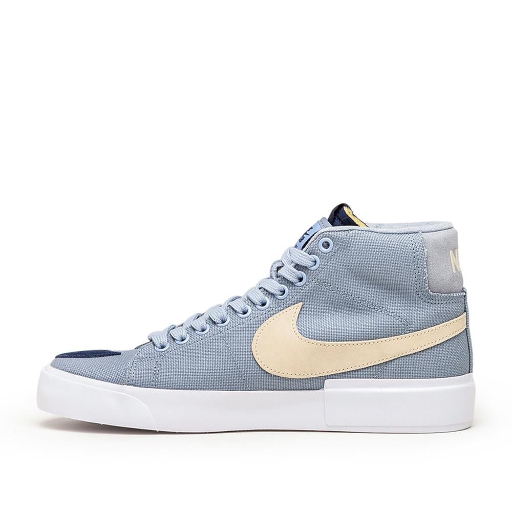 Nike SB Zoom Blazer Mid Edge (Blaugrau / Navy / Beige) - Allike Store