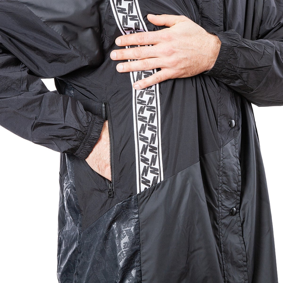 Nike Sportswear NSW Taped Poly Jacket (Schwarz) - Allike Store