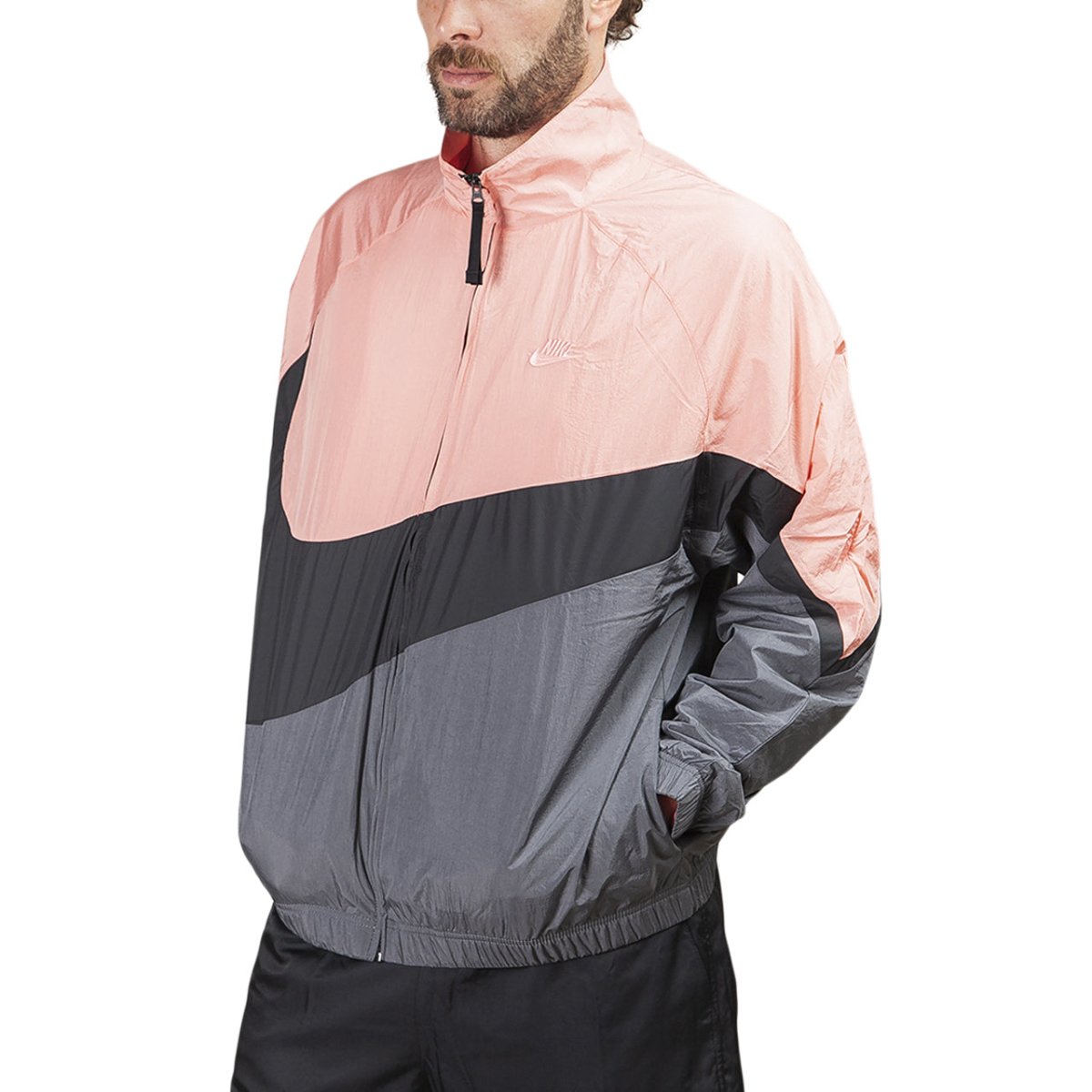 Nike Sportswear ''Swoosh'' Woven Jacket (Pink / Grau) - Allike Store