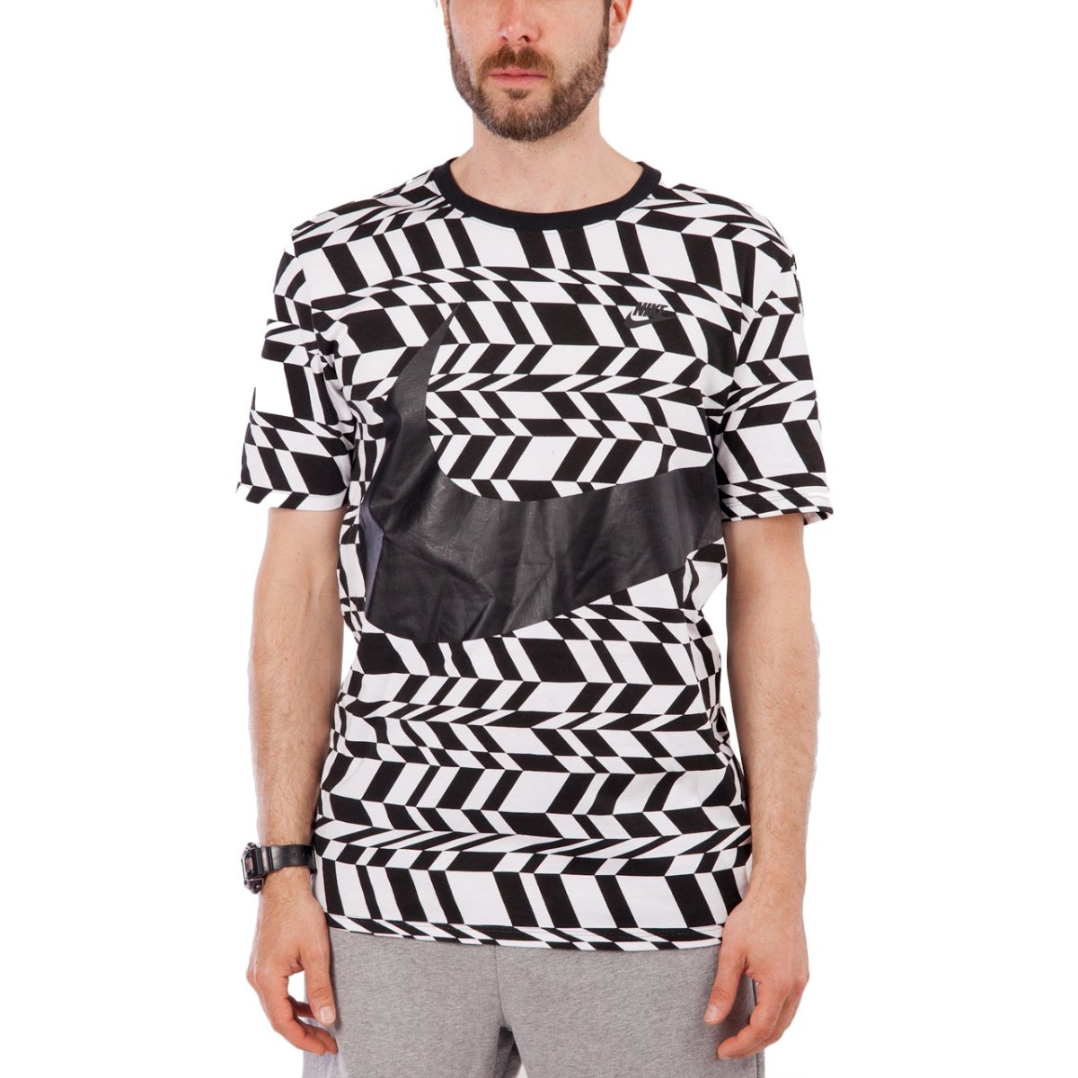 Nike Sportswear T-Shirt (Weiß / Schwarz) - Allike Store