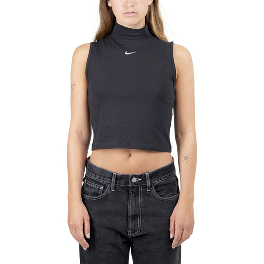 Nike Sportswear WMNS Essentials Mock Top (Schwarz / Weiß)  - Cheap Witzenberg Jordan Outlet