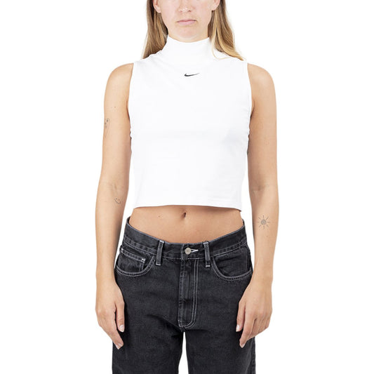 Nike Sportswear WMNS Essentials Mock Top (Weiß / Schwarz)  - Allike Store