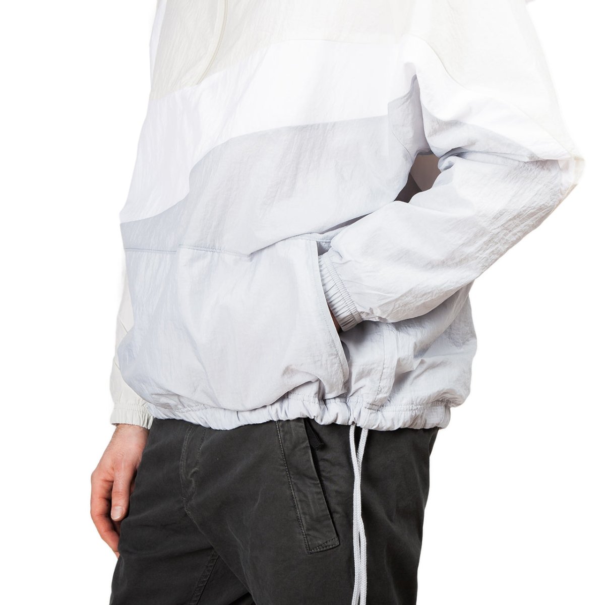 Nike Swoosh Woven Halfzip Jacket (Grau / Weiß / Beige) - Allike Store