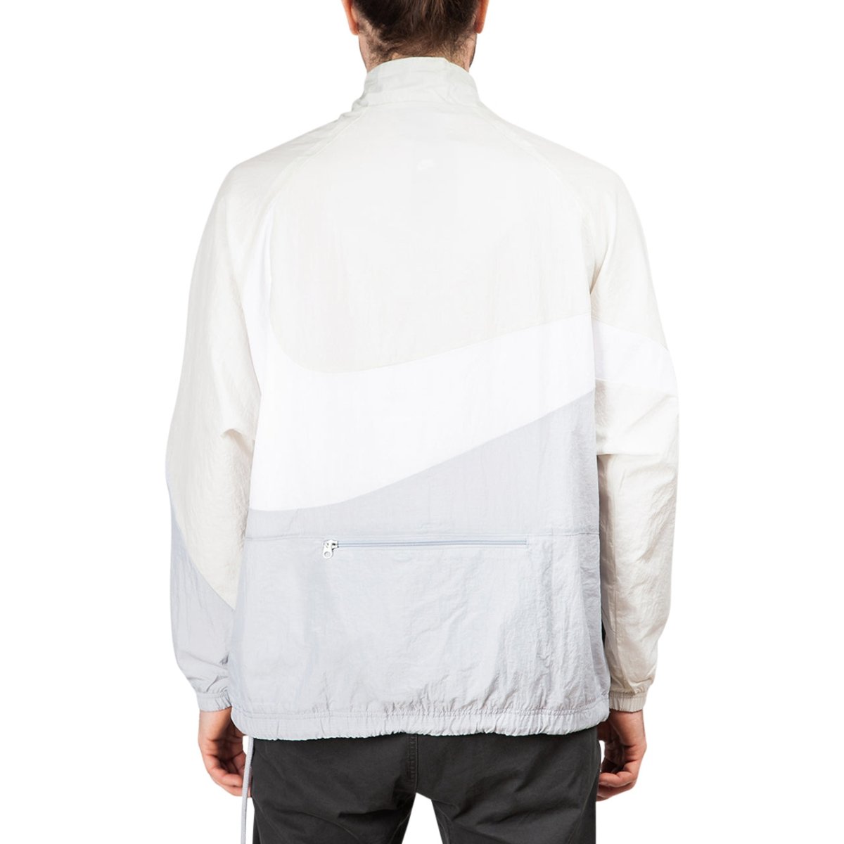 Nike Swoosh Woven Halfzip Jacket (Grau / Weiß / Beige) - Allike Store