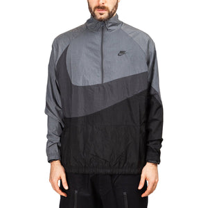 Nike Swoosh Woven Halfzip Jacket (Schwarz / Grau) - Allike Store