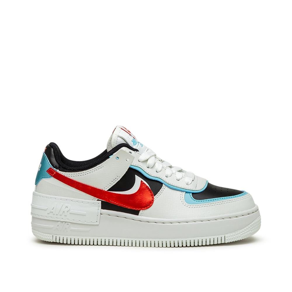 Nike WMNS Air Force 1 Shadow (Weiß / Türkis / Rot) - Allike Store