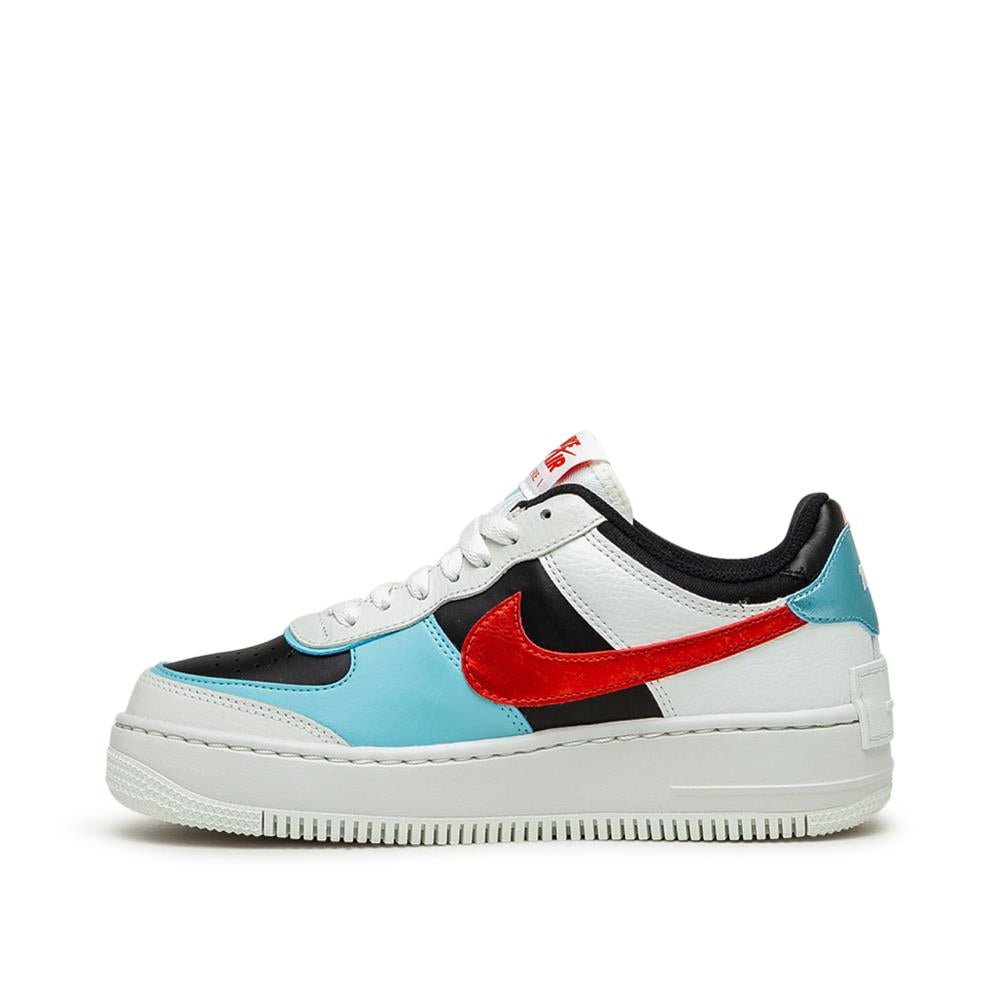 Nike WMNS Air Force 1 Shadow (Weiß / Türkis / Rot) - Allike Store