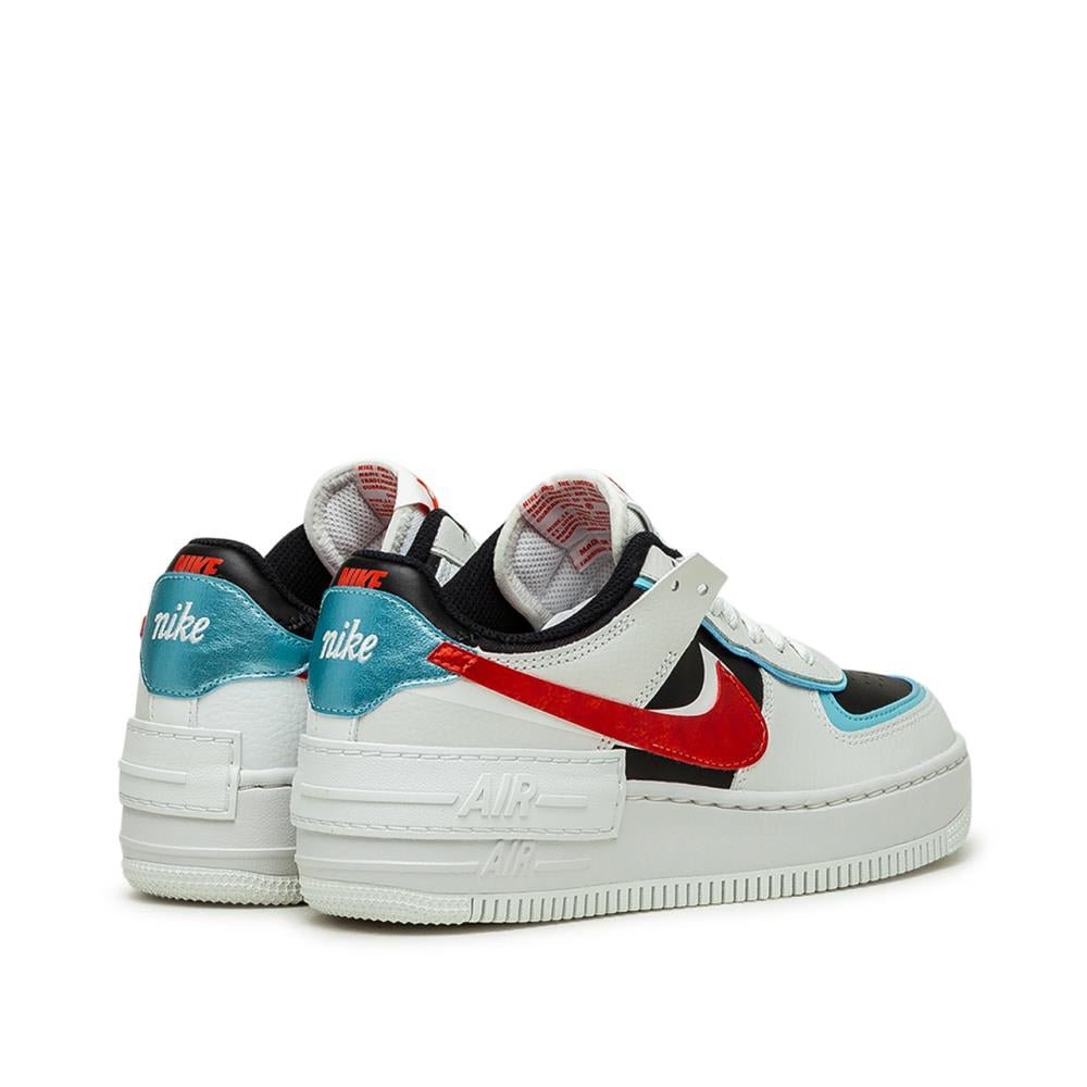 Nike WMNS Air Force 1 Shadow (Weiß / Türkis / Rot) - Allike Store