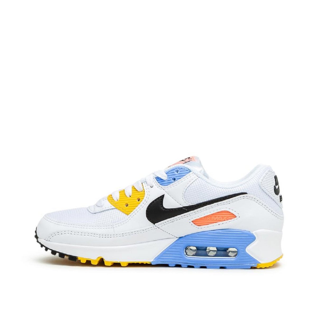 Nike WMNS Air Max 90 (Weiß / Blau / Gelb)  - Allike Store