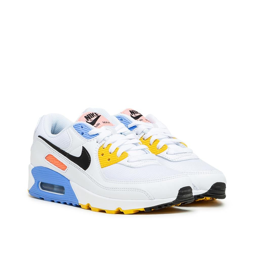 Nike WMNS Air Max 90 (Weiß / Blau / Gelb)  - Allike Store
