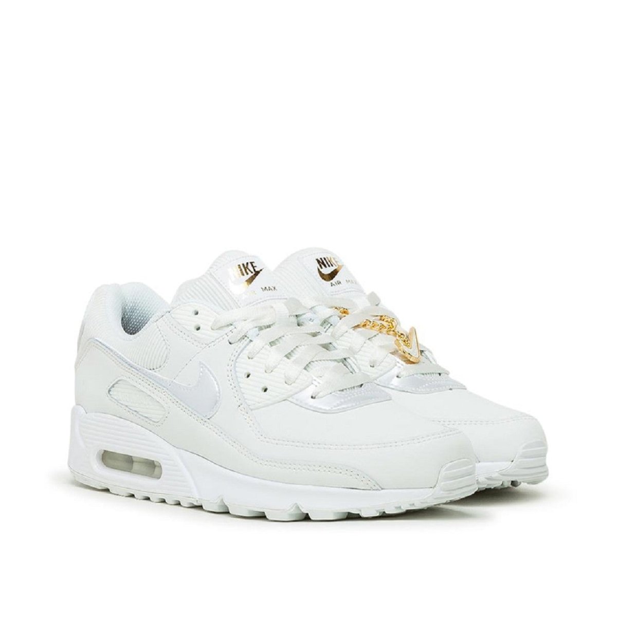 Nike WMNS Air Max 90 (Weiß / Gold)  - Allike Store
