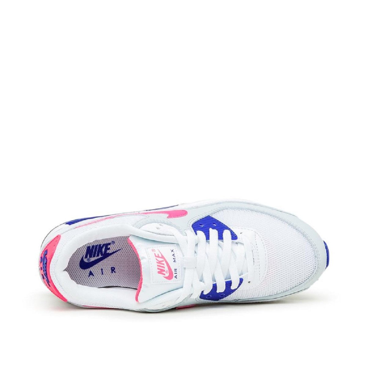 Nike WMNS Air Max 90 (Weiß / Grau / Blau / Pink)  - Allike Store