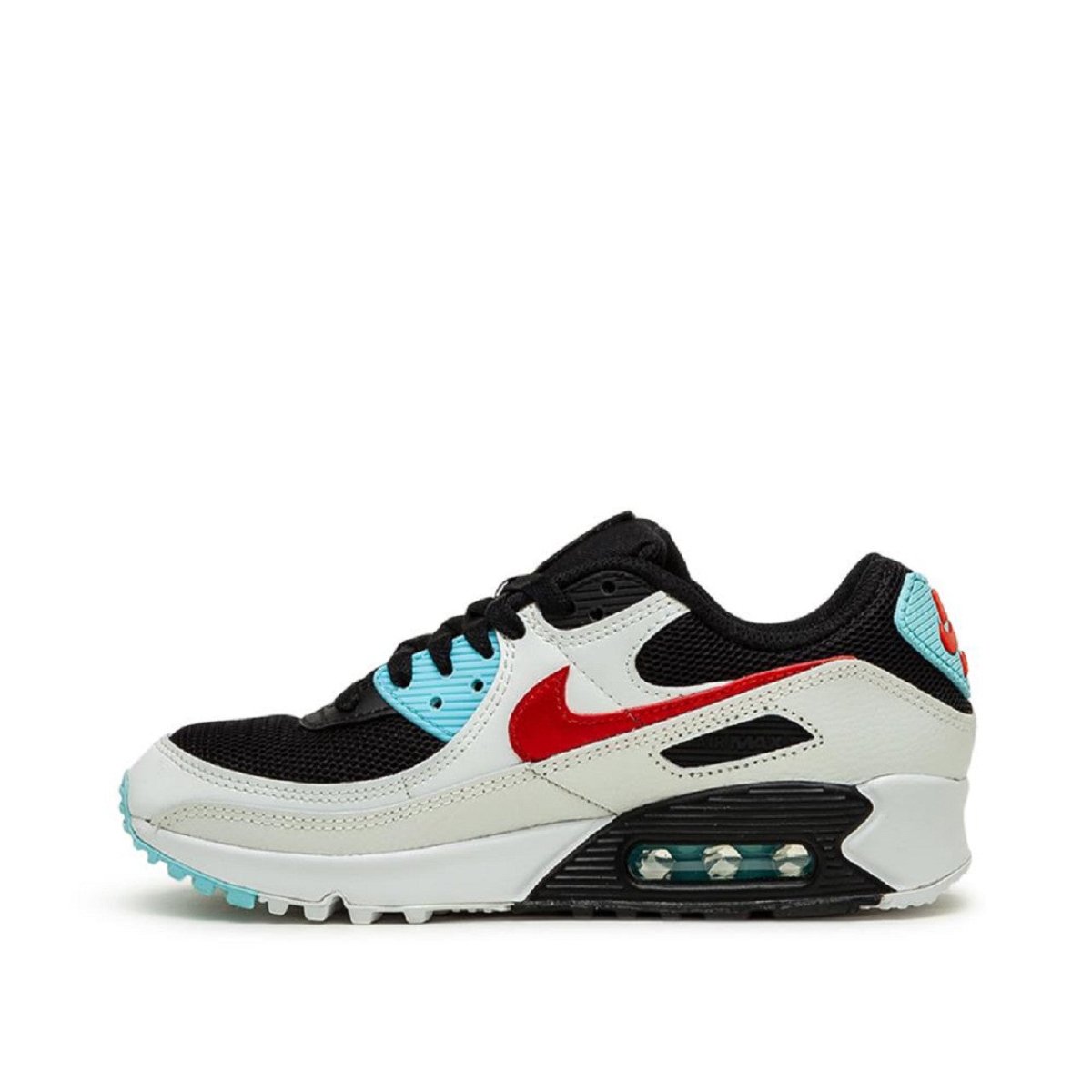 Nike WMNS Air Max 90 (Weiß / Schwarz / Rot) - Allike Store