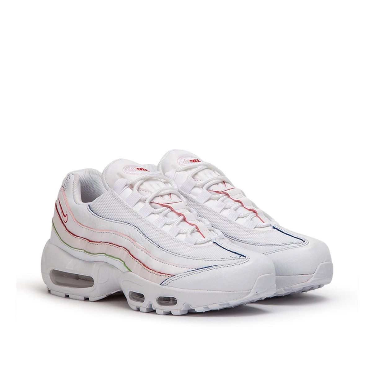 Nike WMNS Air Max 95 'Triple White' Colored Borders (Weiß)  - Allike Store
