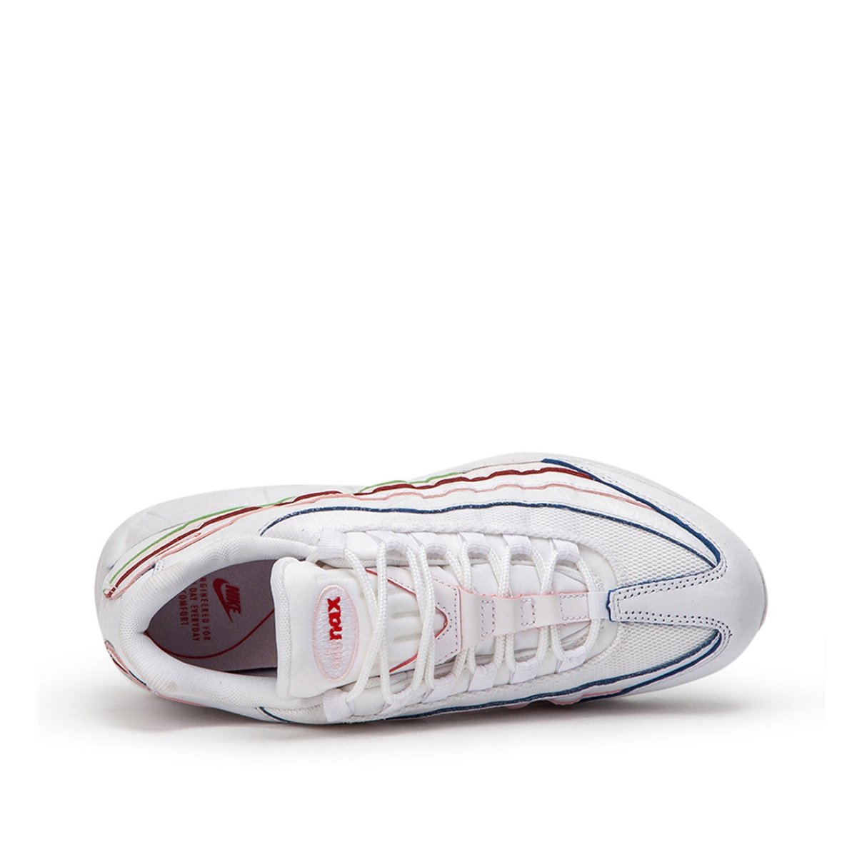 Nike WMNS Air Max 95 'Triple White' Colored Borders (Weiß)  - Allike Store