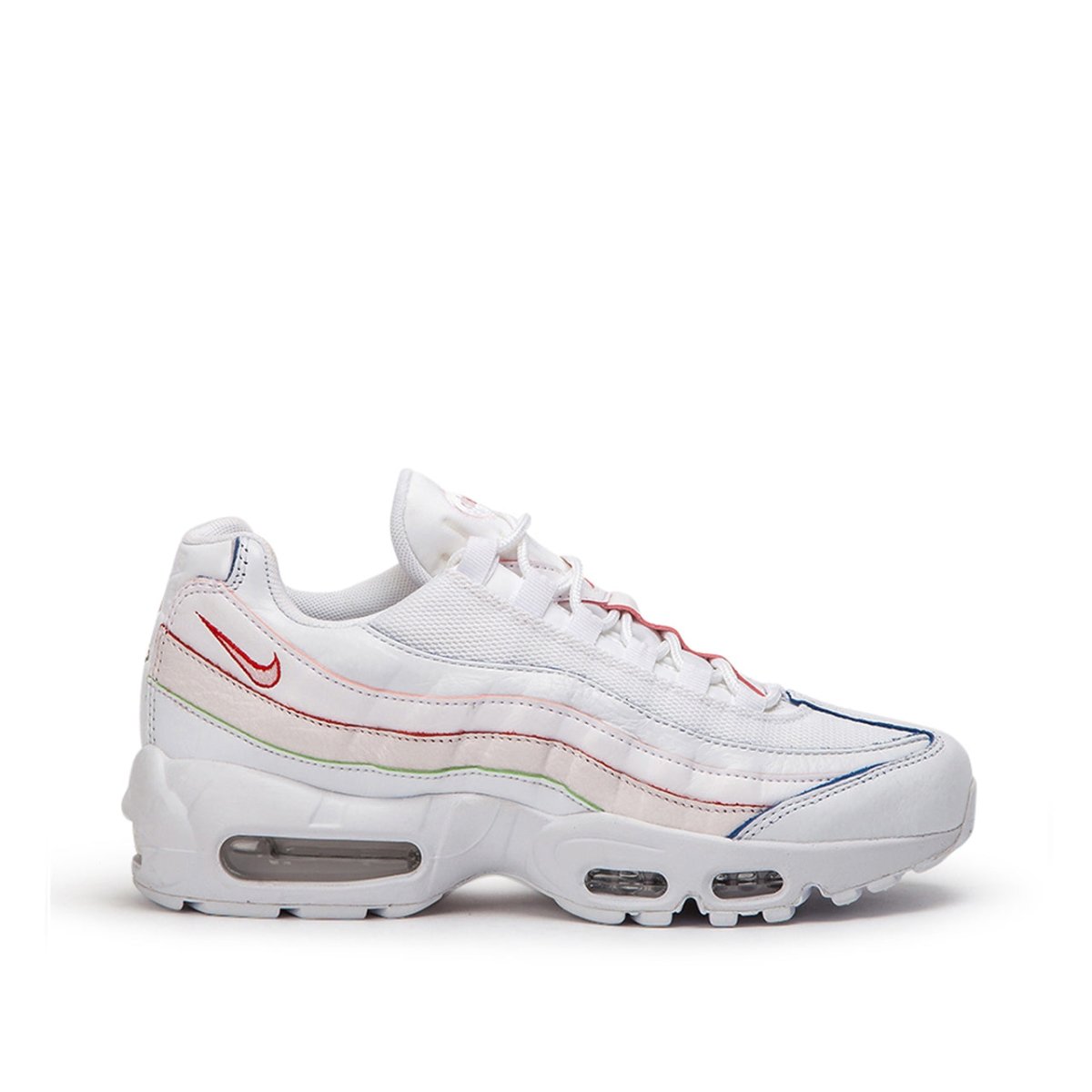 Nike WMNS Air Max 95 'Triple White' Colored Borders (Weiß)  - Allike Store