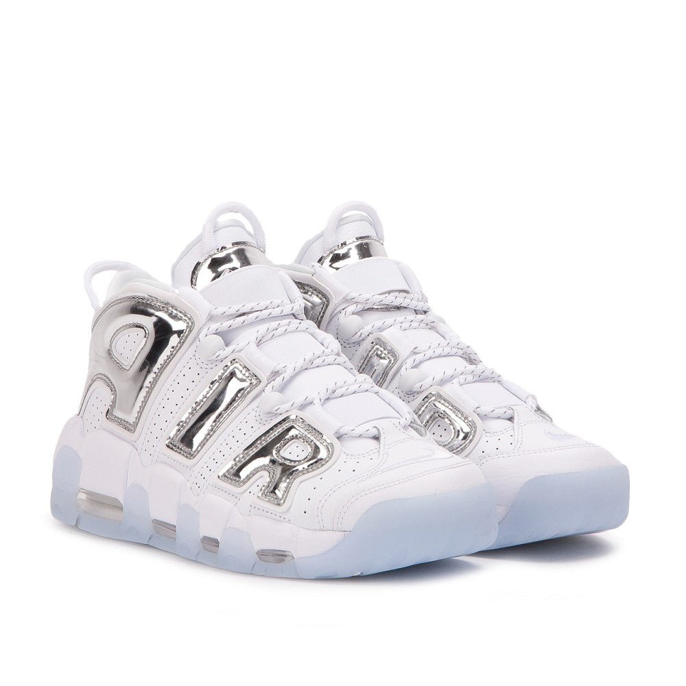 Nike WMNS Air More Uptempo (Weiß / Chrome) - Allike Store